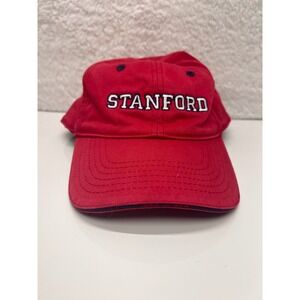 Vintage‎ Stanford Hat Cap Red Adjustable Page & Tuttle Baseball Collegiate Adult